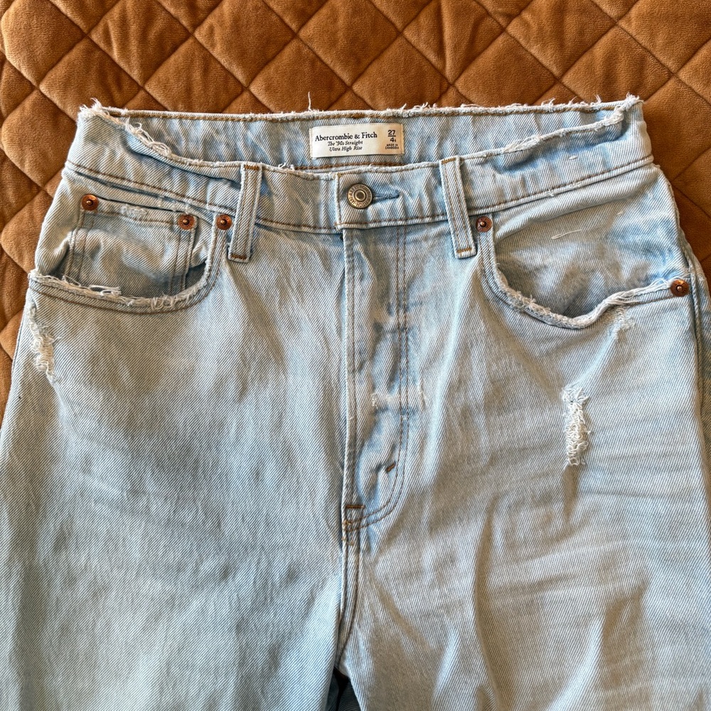 Abercrombie & Fitch 90s straight ultra high rise